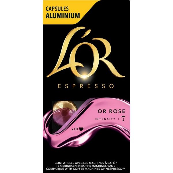 Кофе в капсулах L`OR Espresso or Rose Nespresso Original крепость 7 10 шт. (8052849)