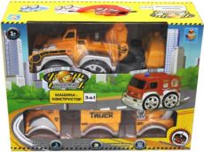 Машинка на радиоуправлении 1TOY Т55338 3 в 1 Грузовик Бетономешалка Экскаватор