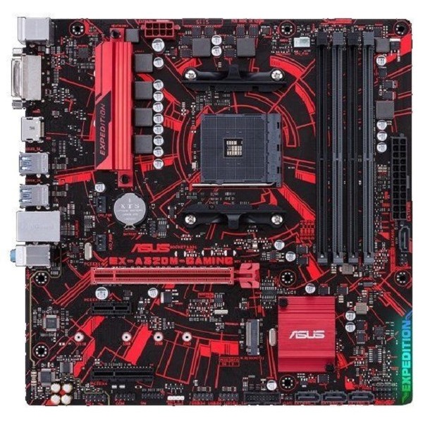 Материнская плата ASUS EX-A320M-GAMING AM4, AMD A320, Micro-ATX, retail