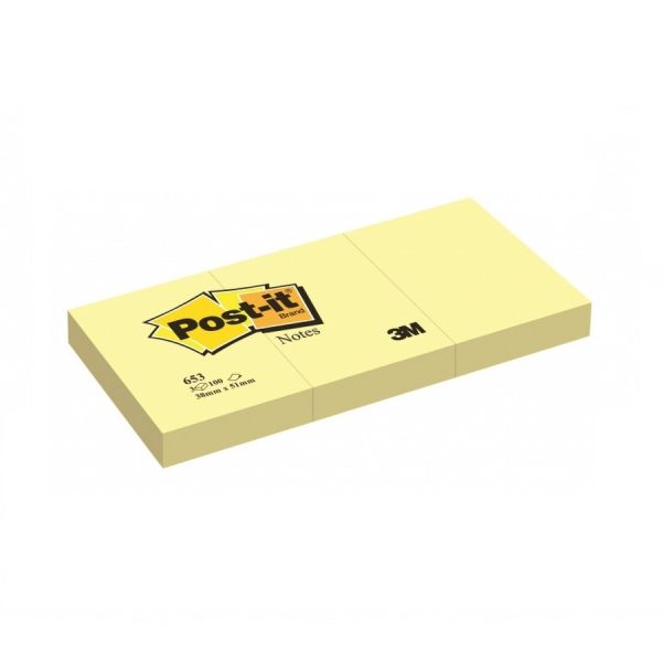 Самоклеящийся блок 3M Post-it Original 653 51x51 мм 100 л. 1 цв.